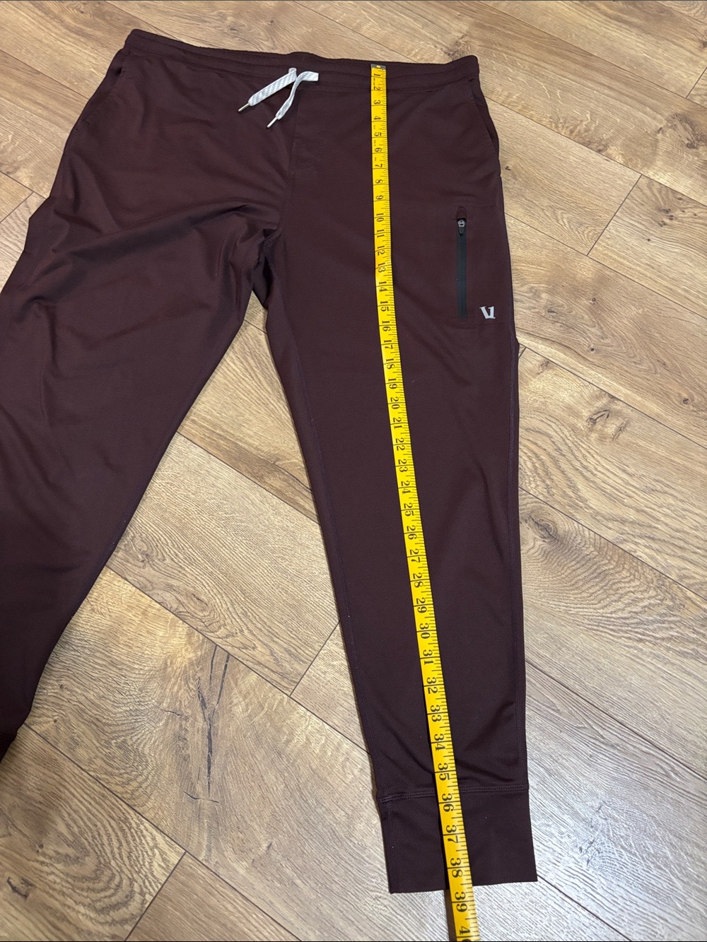 Vuori sunday performance maroon joggers mens size Large - Picture 5 of 9